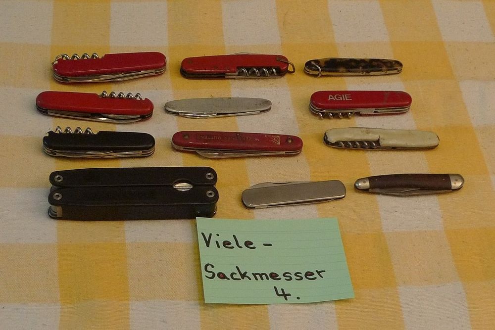 Coltelli tascabile: Viele-Sackmesser! 4. – Difettoso da Bern venduto da bn1640 1