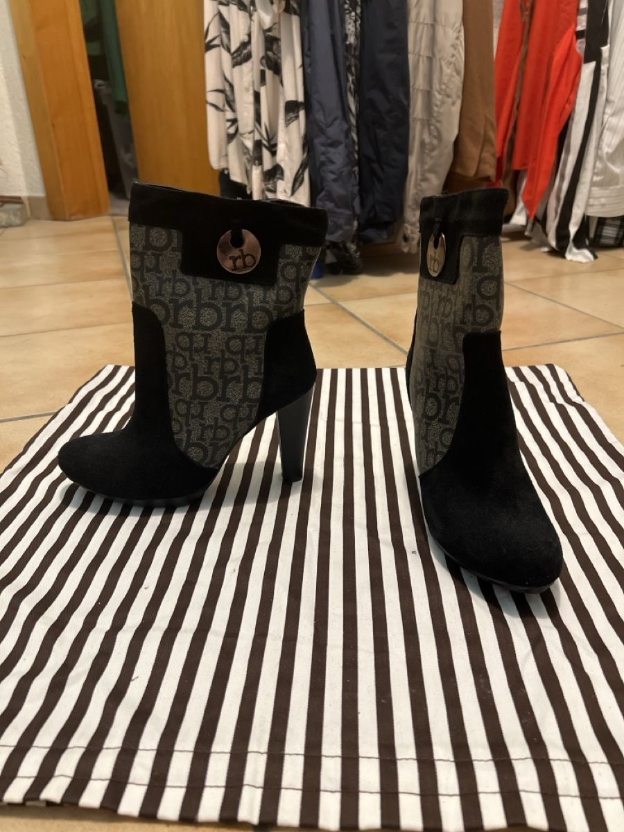 Roccobarocco Damenschuhe: Bottines à talon Roccobarocco monogramme taille 38 – Neu (gemäss Beschreibung) aus Arvillard (Salins) von mental0mystique