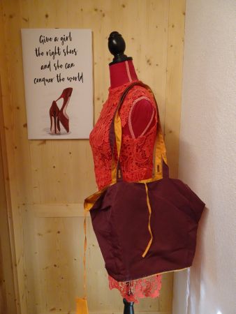 BREE Einkaufstasche faltbar lila-orange - 426276