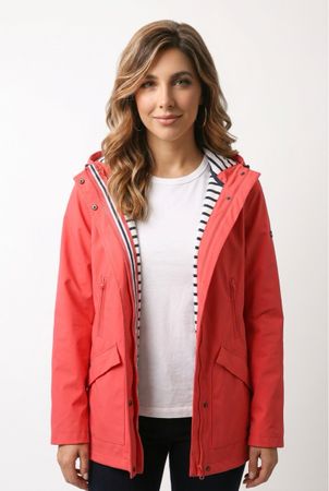 SAINT JAMES Ciré imperméable T. M / 44 Corail Doublé coton