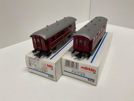 Märklin H0, 4335 2Stk Personenwagen der DB, Top, Neuwertig