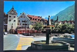 Chur Obertor / Eisenbahn/ Drogerie, Oldtimer Auto