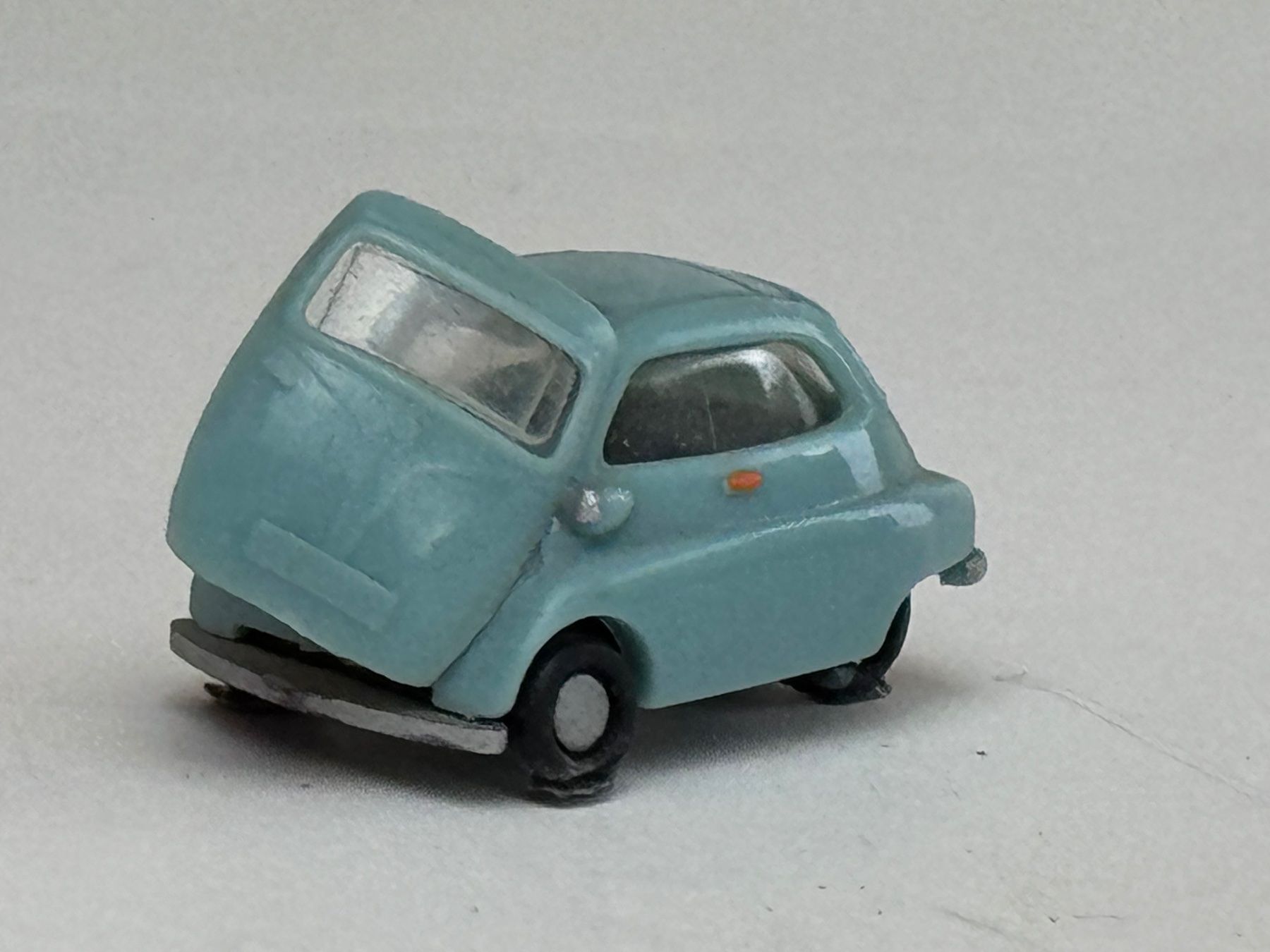 Herpa Modellini d'auto: GB3- IMU BMW Isetta grünblau – Usato da Elm venduto da Wikmtz