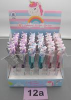 36 Stk. Leuchtkugelschreiber "Einhorn", Nr. 12a