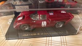 Lola T 70 Mk 3B UK Special Edition Red - Slotcar 1:32