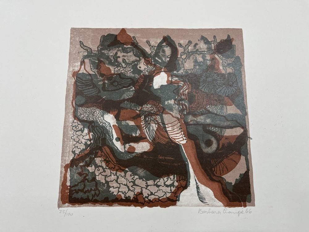 Grafica & Litografie: BARBARA LANGE LITHOGRAPHIE SIGNIERT NUMMERIERT – Usato da Gersau venduto da grafik-kunst 1