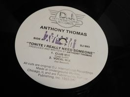 Lp Schallplatte Anthony Thomas Mix Instrumental Tyree s Mix