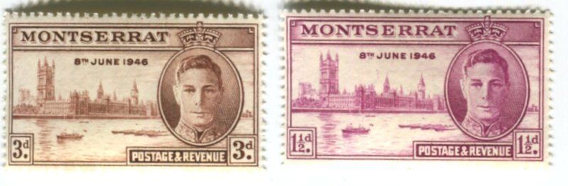 Tutti i francobolli: Briefmarken "Siegesparade der Alliierten". Montserrat – Nuovo e nell'imballaggio originale da Basel venduto da Butsch5