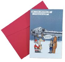 Weihnachtskarte ONE FOGGY CHRISTMAS mit Umschlag  (neu, OVP)