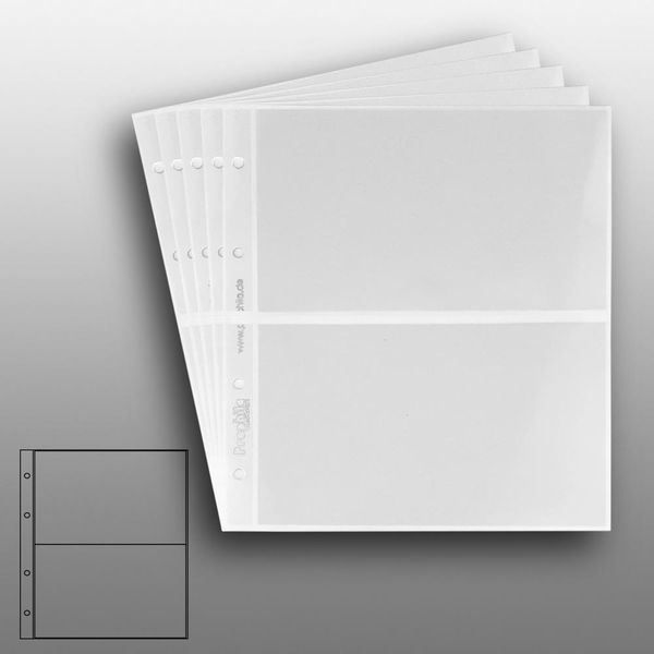 10 Feuilles Inserts Prophila 9-ligne - Carton Noir Pour Collections Et Rangement