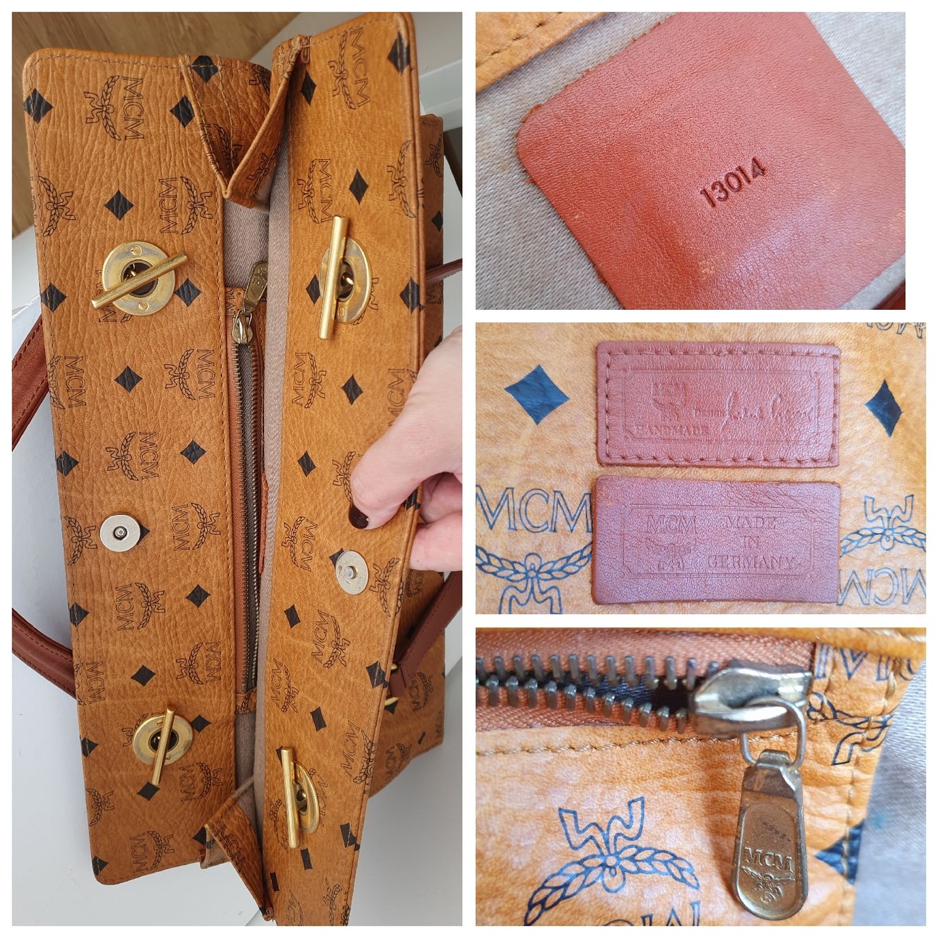 Mcm Borse da donna: MCM Shopper Kette+Leder Schultertasche Heritage Cognac – Usato da Niederteufen venduto da Mira_72 9