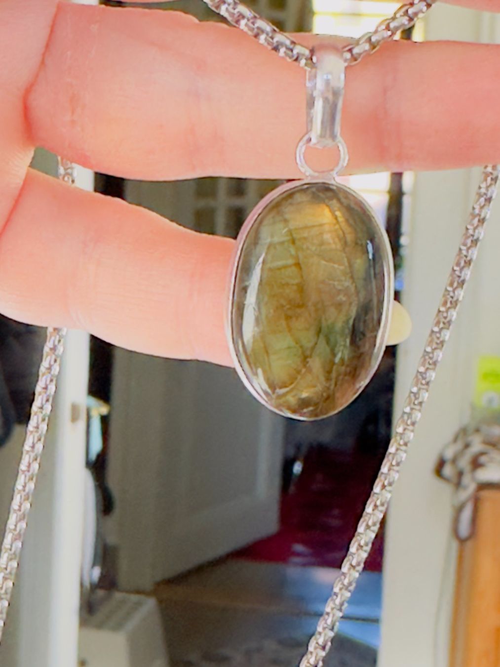 Catenine: Fashionable labradorite necklace – Nuovo e nell'imballaggio originale da Genève venduto da AGBERG 3