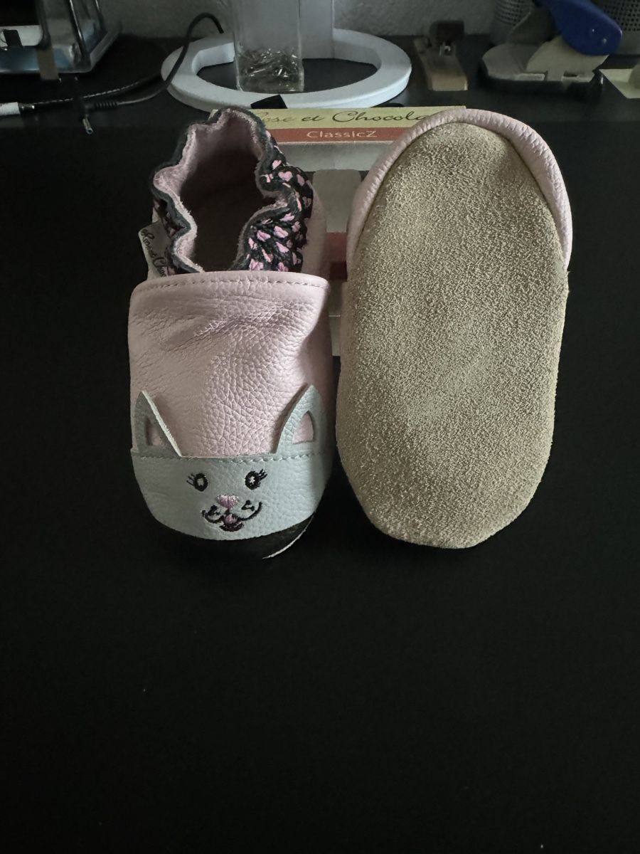 Schuhe für Jungen: Lederfinkli Katzenmotiv Gr. 18-24 Monaths – Neu und originalverpackt aus Kerns von Kaefer2003 1