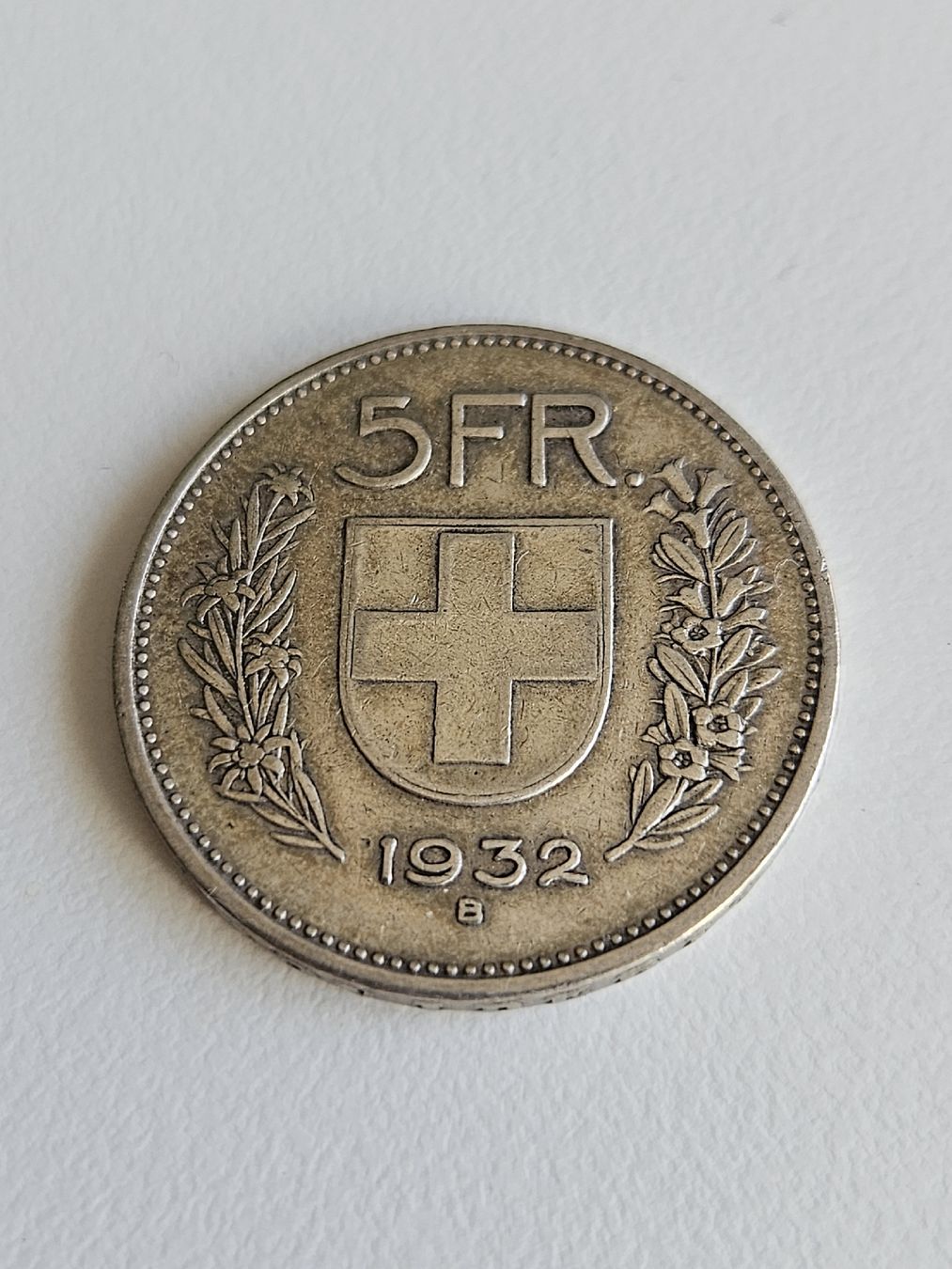 Alle Münzen: 5 Frank 1932 – Gebraucht aus Pfäffikon ZH von Mrt.