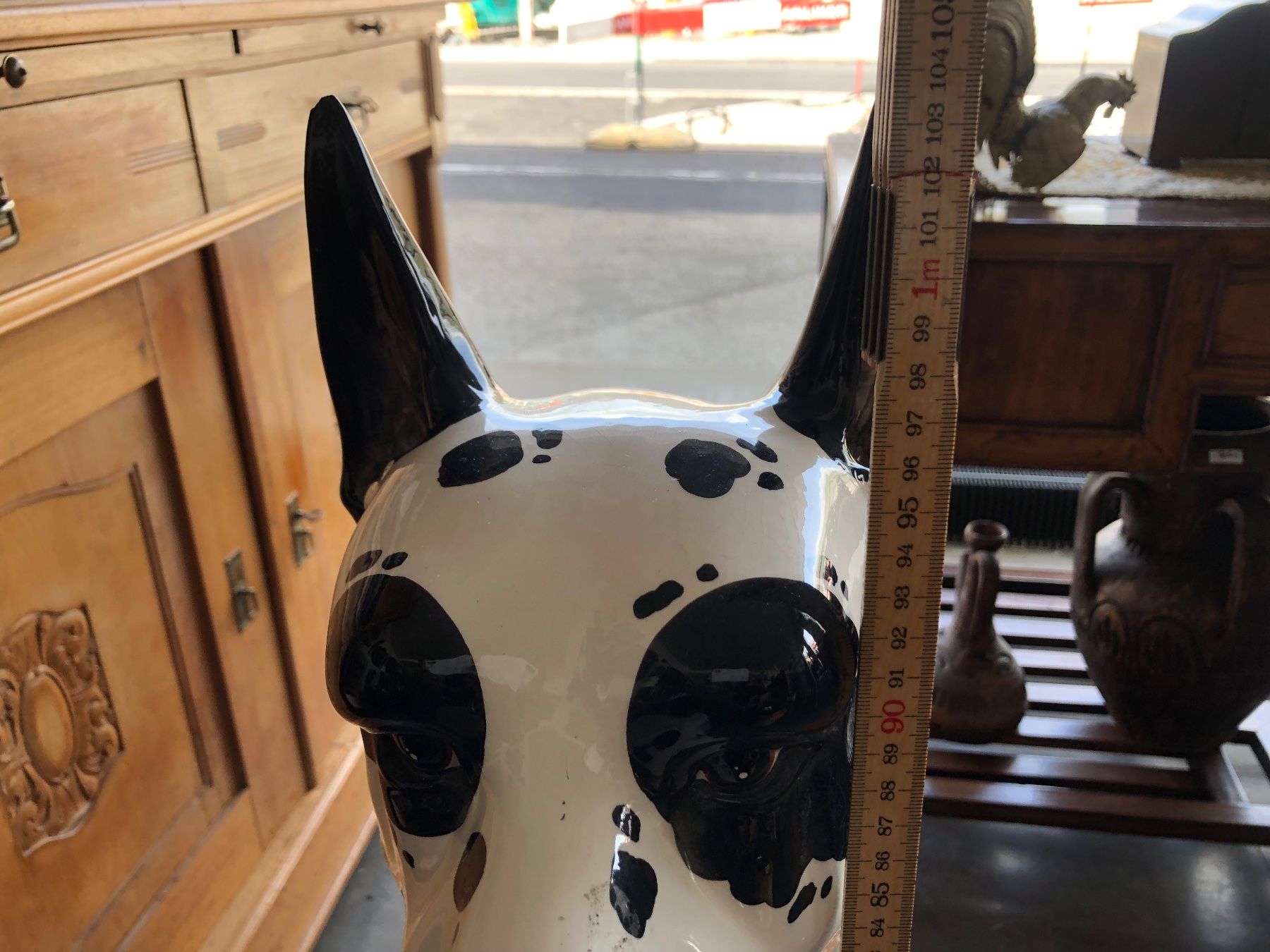 Statuette: Keramikhund Gross – Usato da Rothrist venduto da bambus18 6
