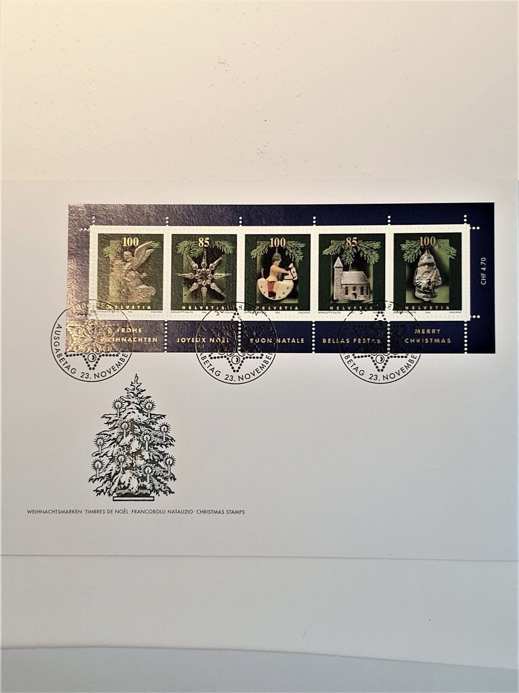 Tutti i francobolli: (49)  2004 "Weihnachtsmarken" FDC – Usato da Schwarzhäusern venduto da Inot3