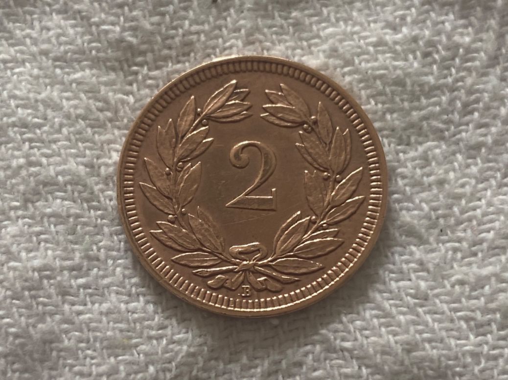 Tutti le monete: 2 centimes/rappen 1900 Abart – Usato da Nyon venduto da Ilmi09 1