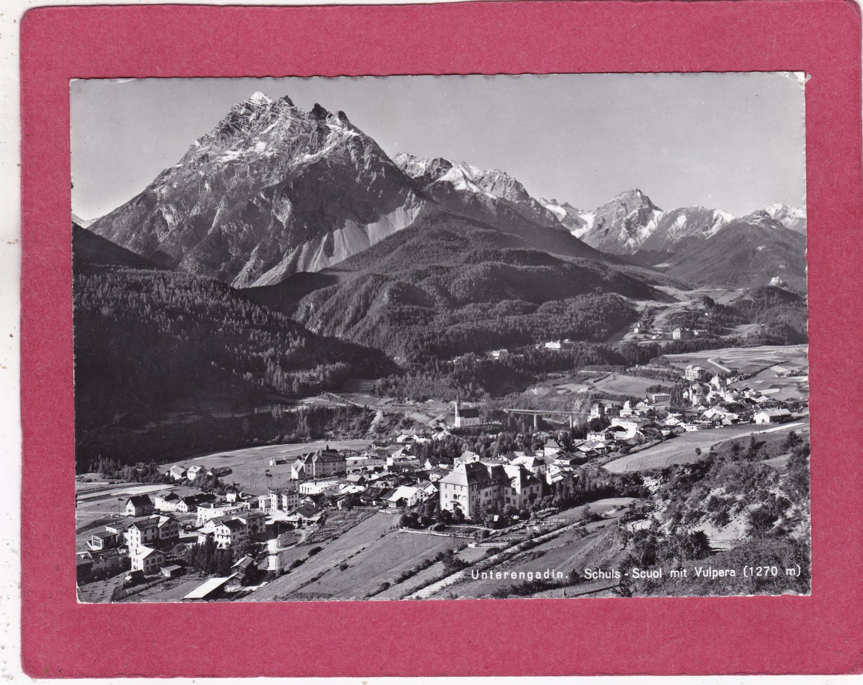 Cartoline postali: Schuls Scuol mit Vulpera 1959 – Usato da Herisau venduto da Lisegrat2008
