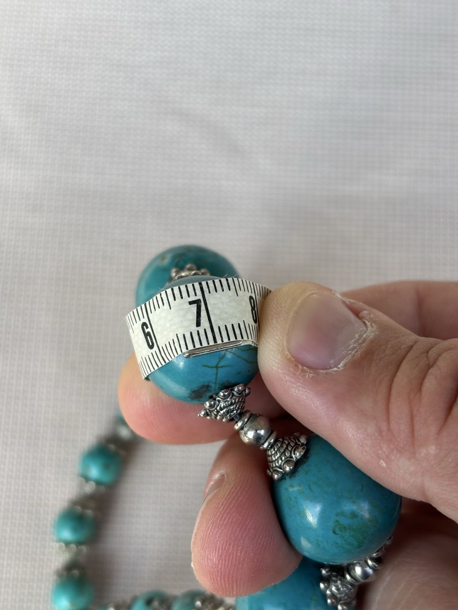Catenine: Türkis Kette im Tibet Design – Usato da Brütten venduto da Swerman1984 5