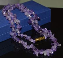 AMETHYST HALSKETTE 47 cm