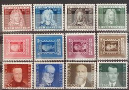 LIECHTENSTEIN 1941–43: Fürstenbilder I–III, **