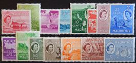 Mauritius British Kat. 243-257 * 1953 Kat. 25 Euro