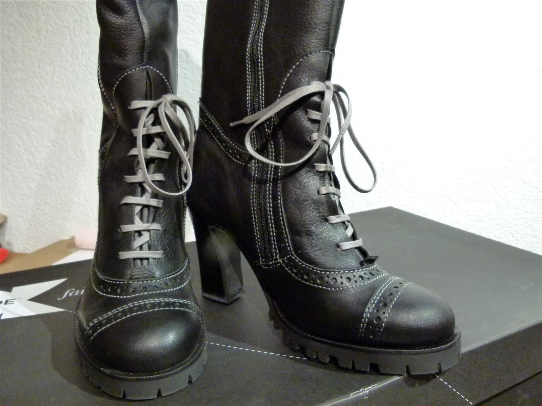 Scarpe da donna: Dkode Leder Stiefel Gr. 40 Lp:259 NEU – Nuovo e nell'imballaggio originale da Uerkheim venduto da Justi.y 1