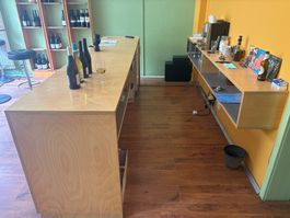 Bar Theke Holz hell sehr guter Zustand
