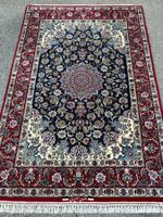Perfekte Isfahan Korkwolle mit Seide, Signiert 1.Mio. knt m2