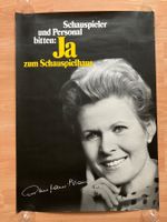 Vintage Plakat Zurich Schauspielhaus Anne Marie Blanc
