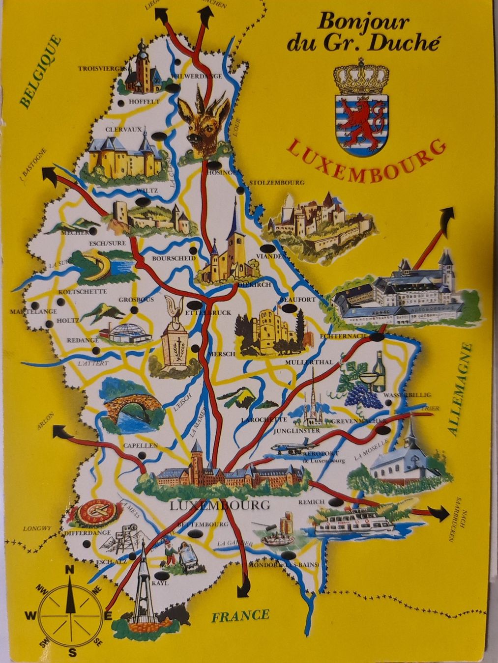 Cartoline postali: Ansichtskarte Luxemburg – Usato da Dintikon venduto da Vexi