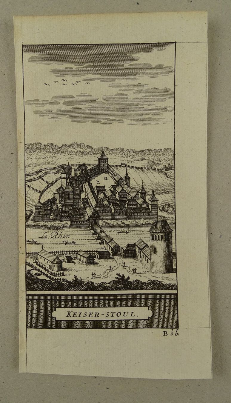 Stiche: KAISERSTUHL, AARGAU, KUPFERSTICH 1778 – Gebraucht aus Grüningen von Kartensammler