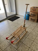 Rodelschlitten Holz mit Lenker guter Zustand