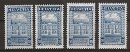 1924 : Nr. 168 A/B, Typ I + II - postfrisch **