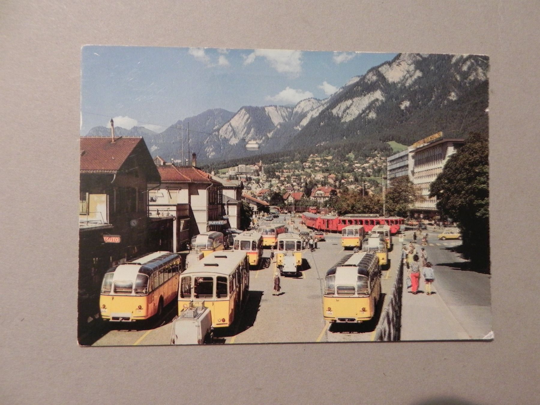 Ansichtskarten: Karte Postauto Chur GR Schweiz 1979 – Gebraucht aus Siebnen von krimsie