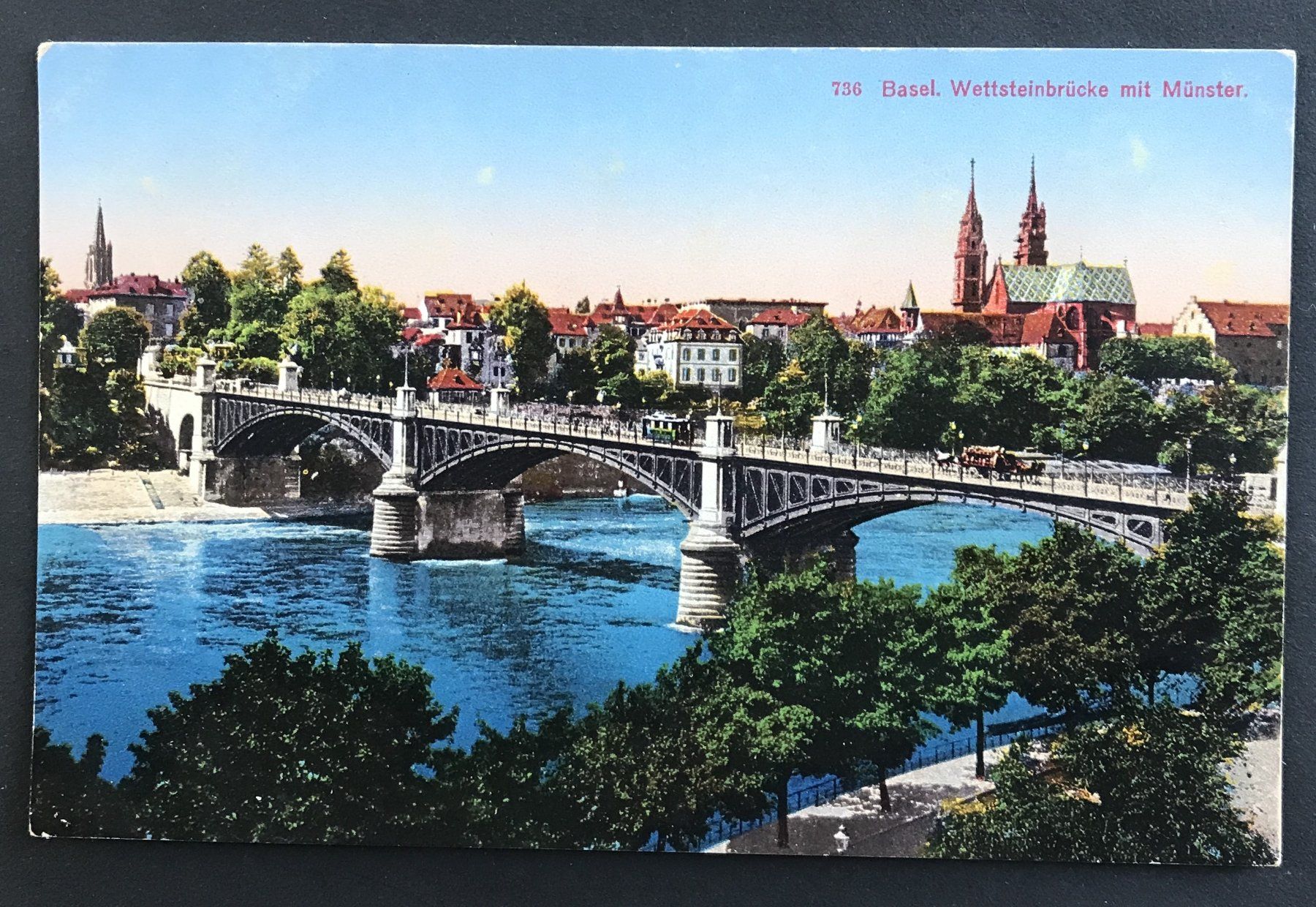 Ansichtskarten: ANSICHTSKARTE BASEL – Gebraucht aus Ostermundigen von Wyatt-Earp