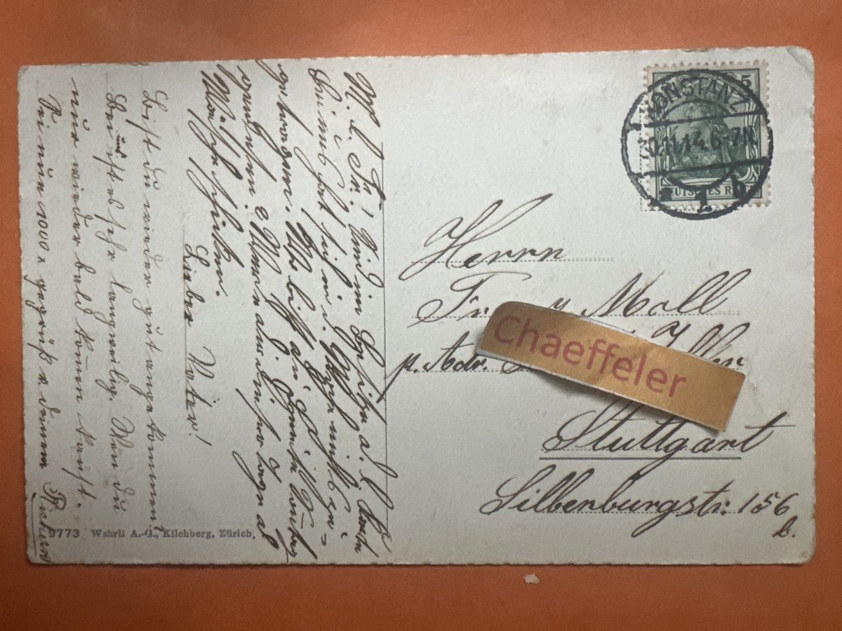 Ansichtskarten: 1914 St. Moritz Cresta Run  – Gebraucht aus Zürich von Chaeffeler 1