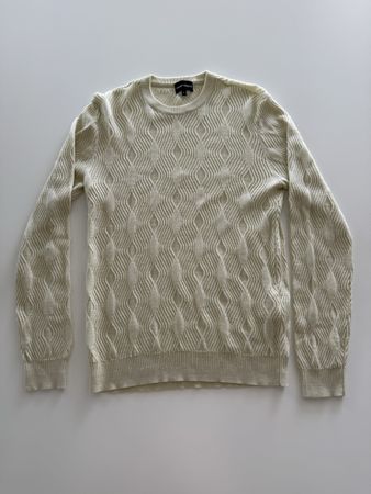 Emporio Armani Knitted Sweater, Size M, Cream, Great Condit.