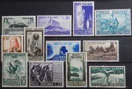 Italien ex. Kat. 828-845 ** 1951 Kat. 170 Euro (Gummi mit Fa