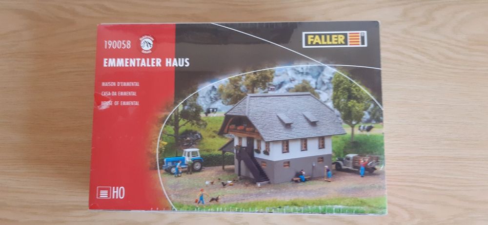 Faller Pförtnerhaus Modellbausatz H0 - Mit Schranke & Parkautomat Für Modelleisenbahn