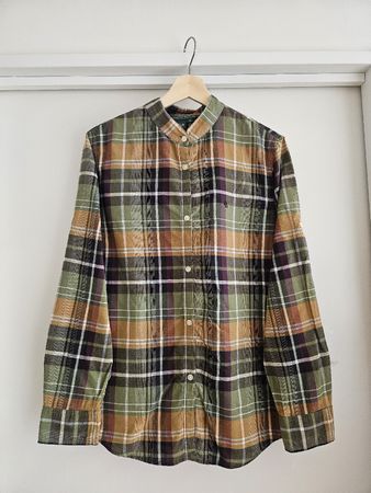 Ralph Lauren Mandarin Plaid Shirt, Size M. FREE SHIPPING🚚