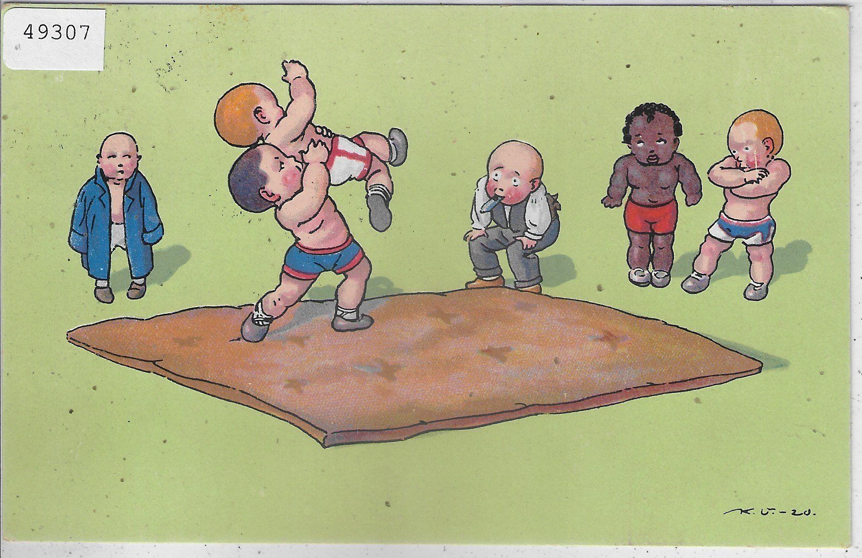 Cartoline postali: Ring-Kampf der Puppen Bebe – Usato da Ettingen venduto da Kartenplanet