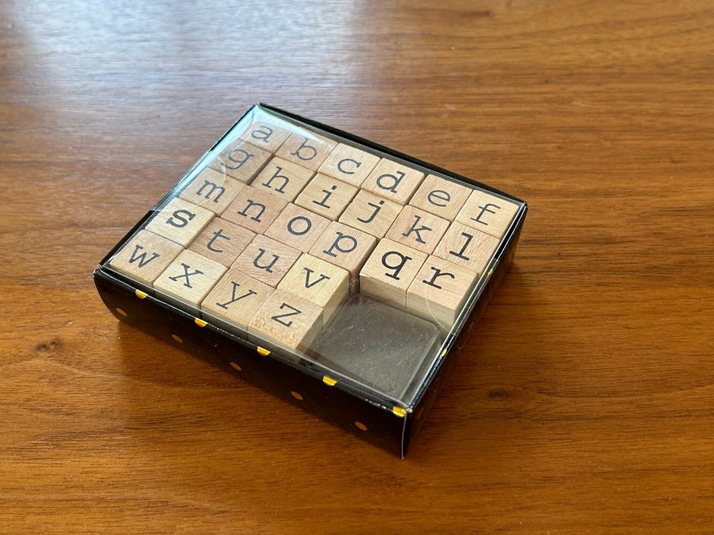 Buchstabenstempel Set 5-teilig - Kunststoff Stempel Für Ton & DIY Projekte