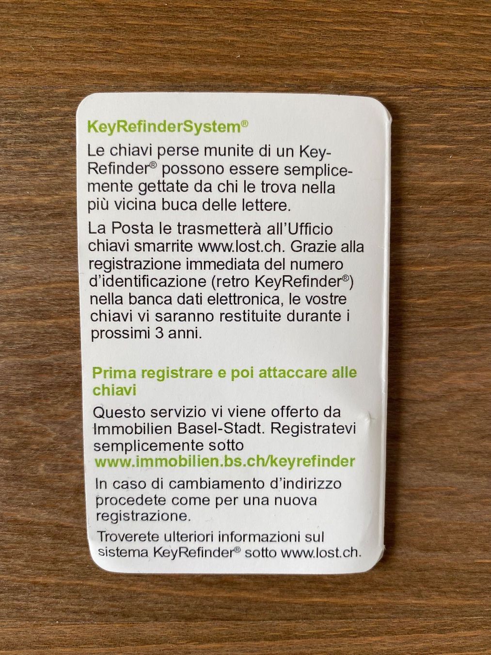 Portachiavi: Key Refinder Schlüsselanhänger – Nuovo e nell'imballaggio originale da Muttenz venduto da Fantom03 2