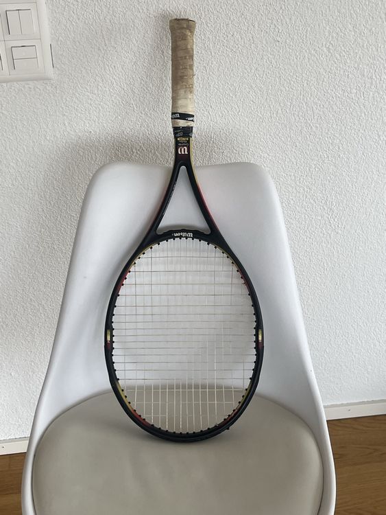 Raquette De Tennis Wilson Pro Staff Classic 6.1 Si 95 - Taille Poignée 4 1/2, Avec Sac, Occasion