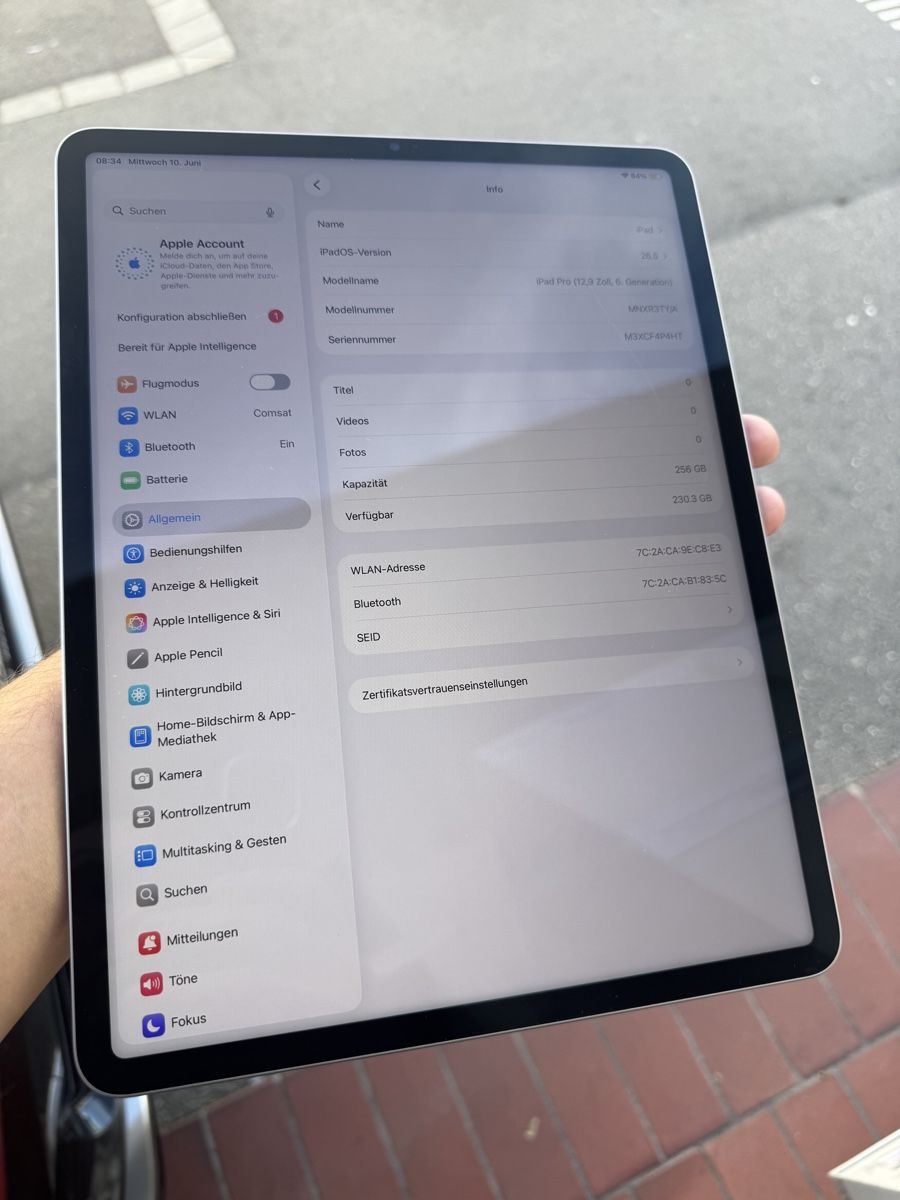 Apple Tablet PC: iPad Pro 12.9" 256Go Gris Sidéral, 6ème Gén,  – Nuovo (secondo la descrizione) da Bern venduto da Picatcho 7