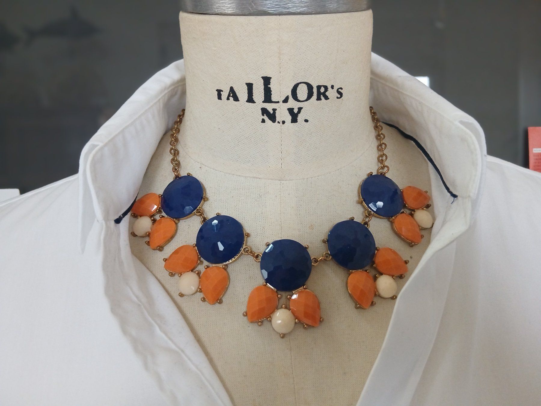 J.Crew Catenine: Statement Kette  J Crew USA.Traumfarben – Usato da Beckenried venduto da SylvkensWorld