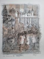 RÉNE VILLIGER LITHOGRAPHIE SIGNIERT KÜNSTLERPROBE