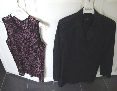 KLEIDERSET: Blazer GLOBUS + Top ISA Bodywear, Gr. 40