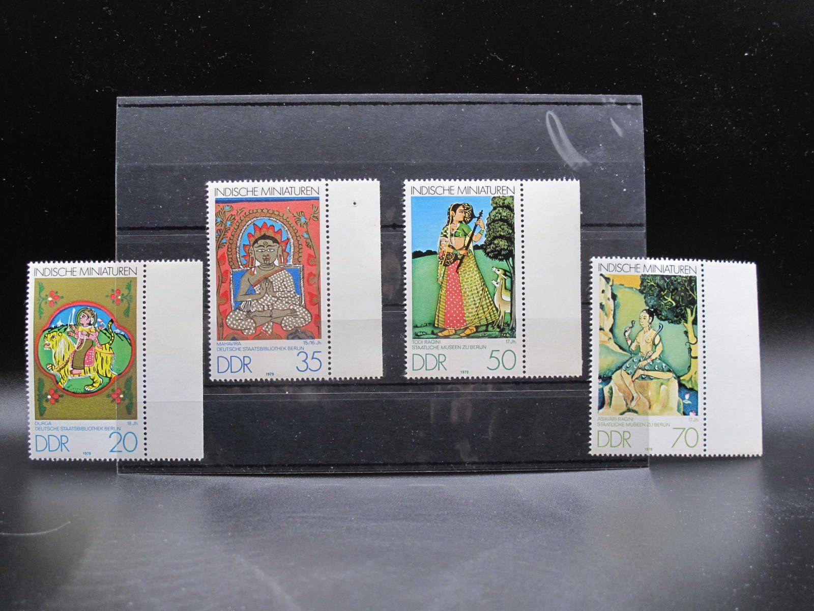 Tutti i francobolli: DDR 1979 Indische Miniaturen  ** – Usato da Wil SG venduto da fva01